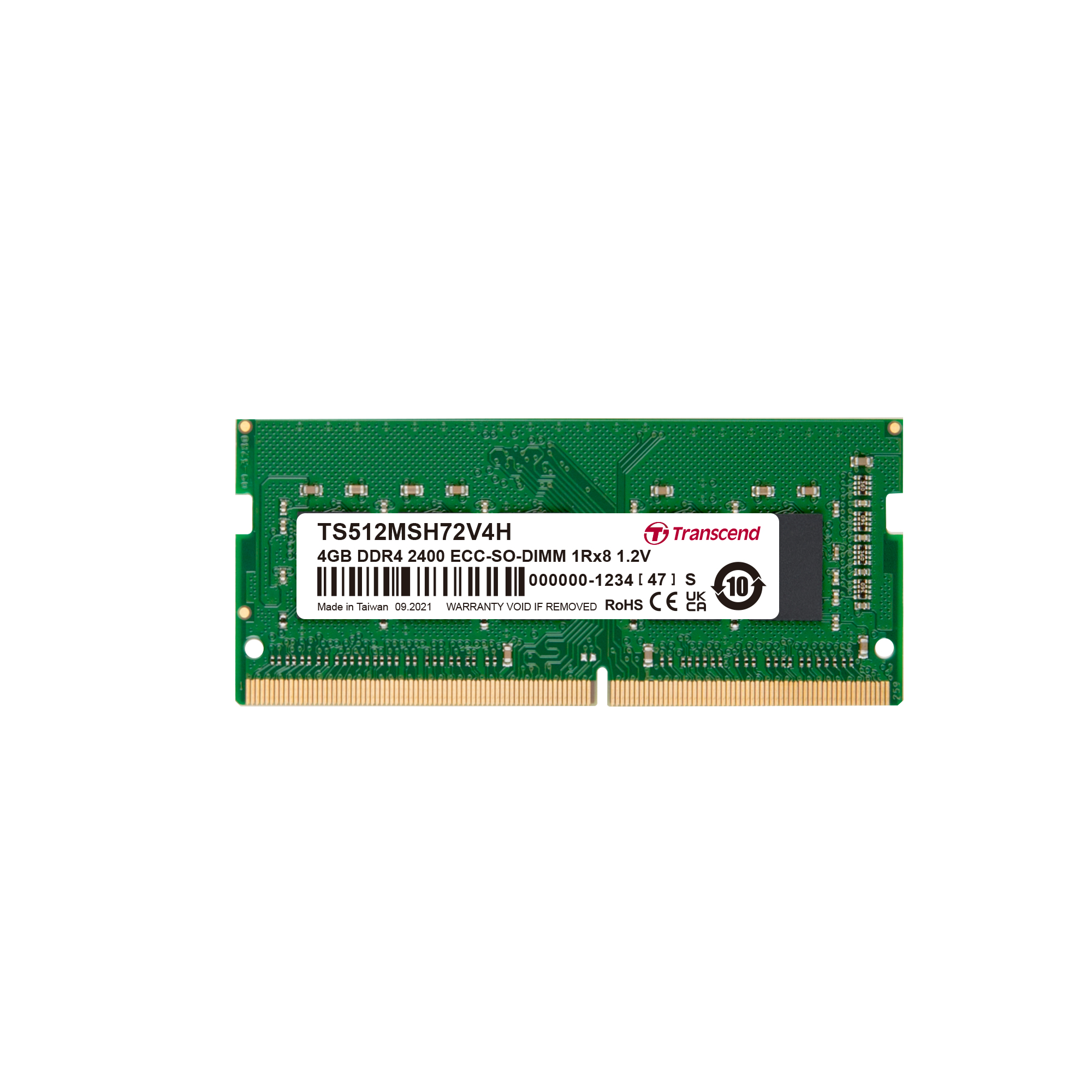 Transcend 4 GB DDR4 Desktop RAM 2400 Mbit/s, SODIMM, 1.2V