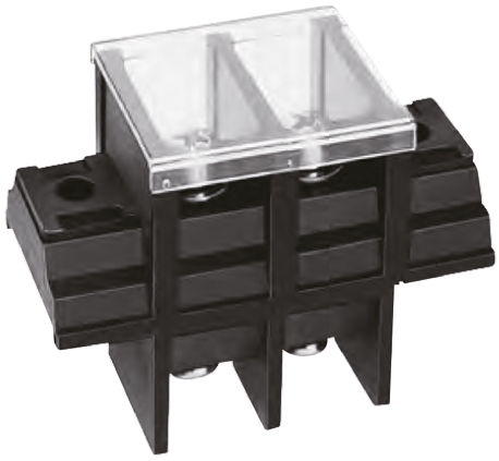 Yoshida Electric Industry Barrier Strip, 4 Contact, 16 mm Pitch, 2 Row, 600V, 60A