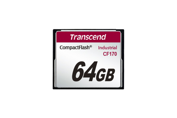 Transcend CF170 Compact Flash Industrial Grade 64 GB MLC Compact Flash Card
