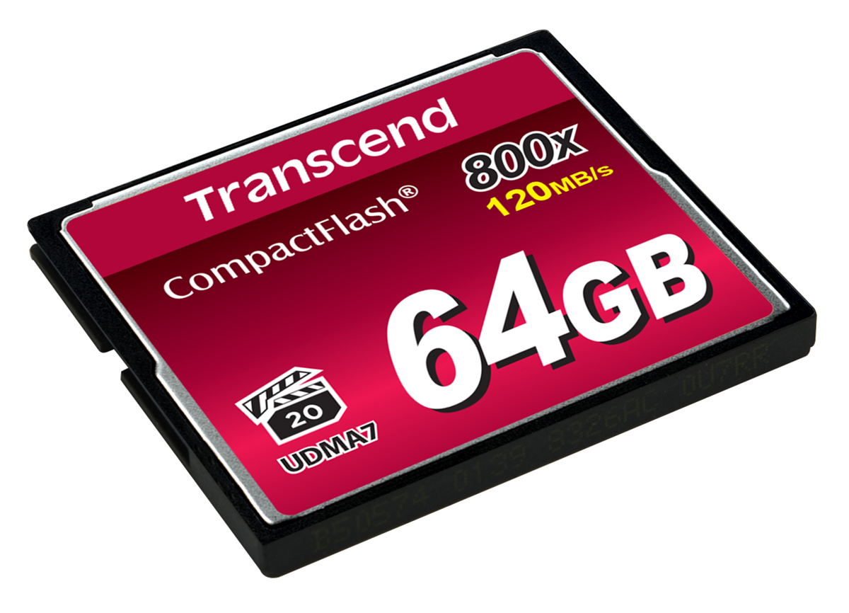 ts64gcf800 Transcend Compact Flash 64 GB MLC Compact Flash Card