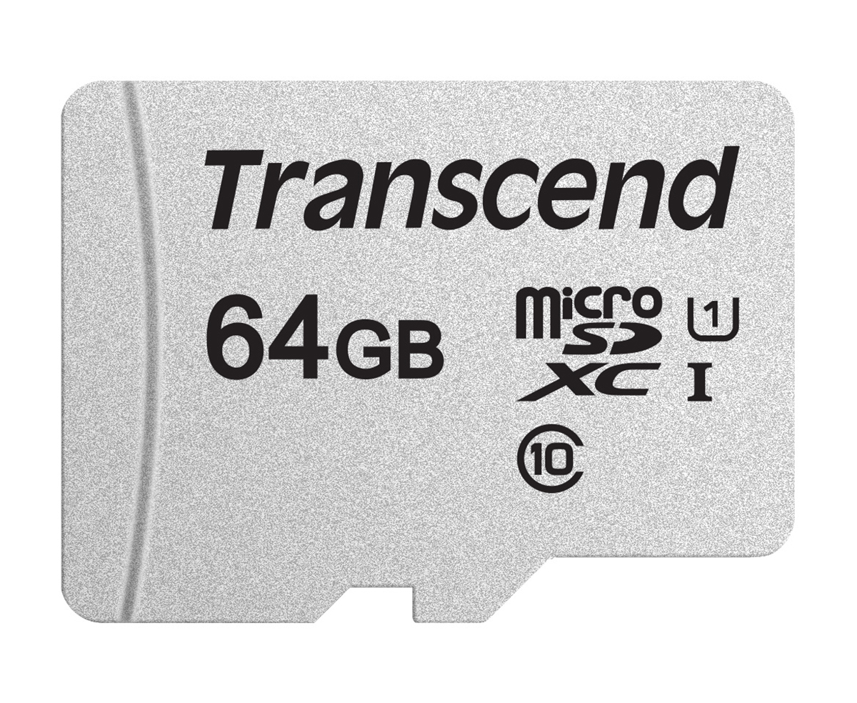 Transcend 64 GB MicroSDXC microSD, A1, UHS I U3, Class 10, UHS I U1
