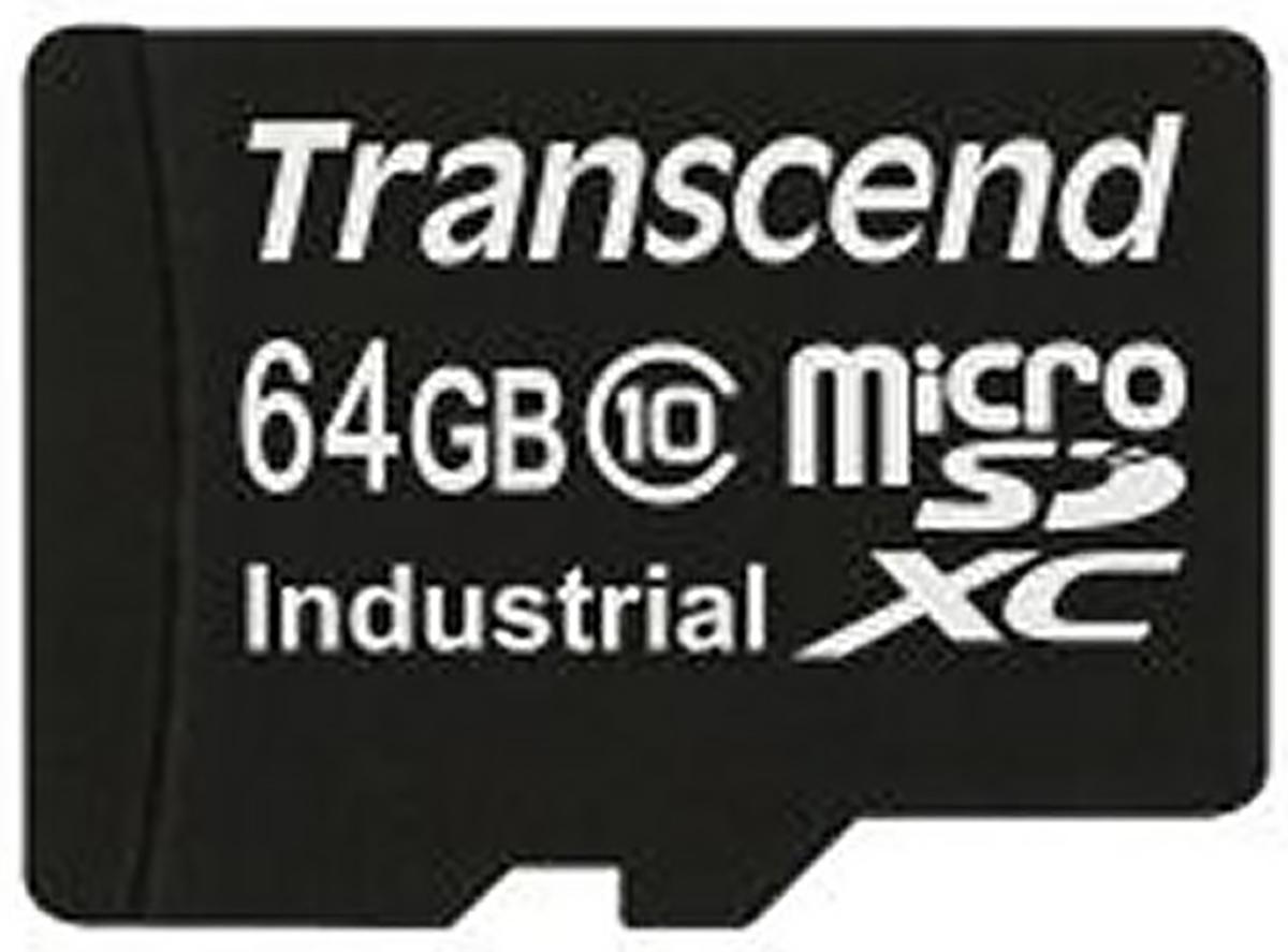 Transcend Industrial Grade 64 GB MicroSDXC microSD, Class 10