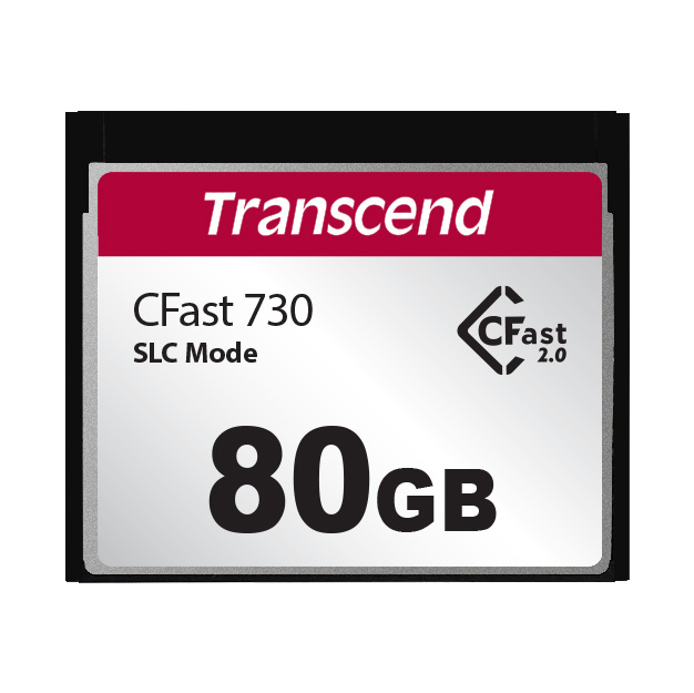 Transcend, 80 GB Cfast Card 550 Mbps 3D
