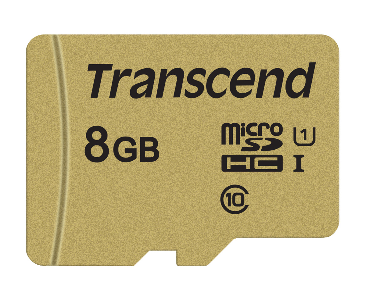 Transcend 8 GB MicroSDHC microSD, UHS I U3, UHS I U1, Class 10