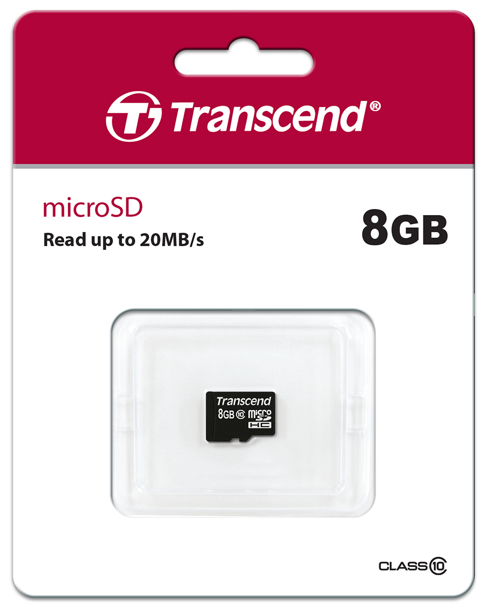 ts8gusdc10 Transcend 8 GB MicroSDHC, MicroSDXC microSD, Class 10