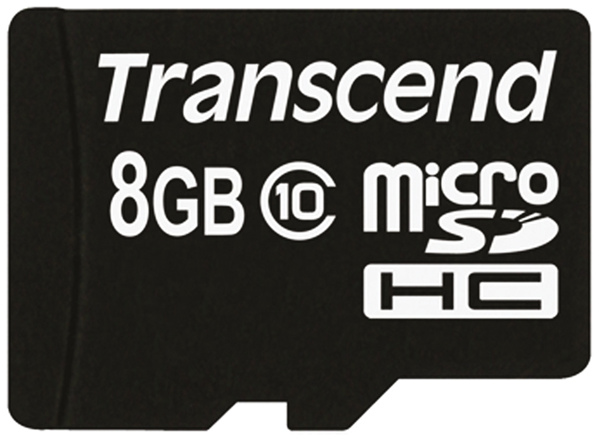 Transcend 8 GB MicroSDHC microSD, Class 10