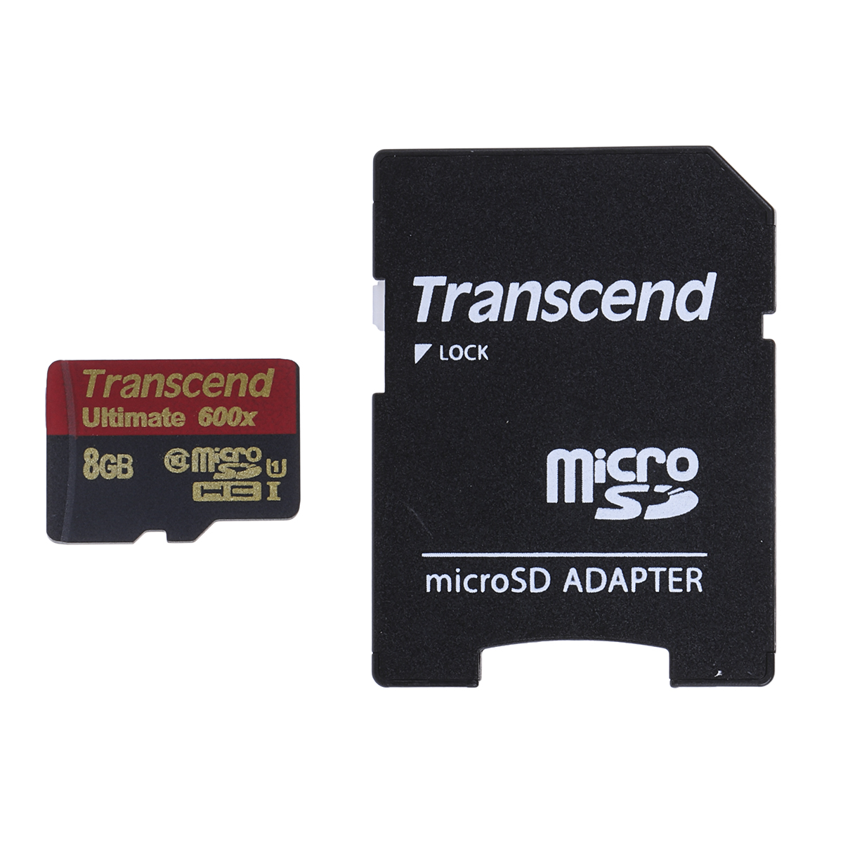 Transcend 8 GB MicroSDHC microSD, UHS 1 U1, Class 10