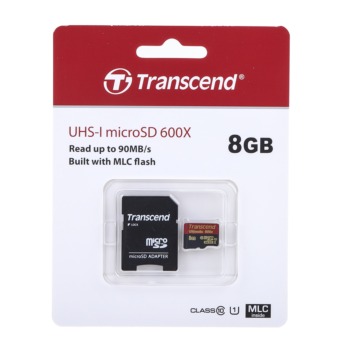 ts8gusdhc10u1 Transcend 8 GB MicroSDHC microSD, UHS 1 U1, Class 10