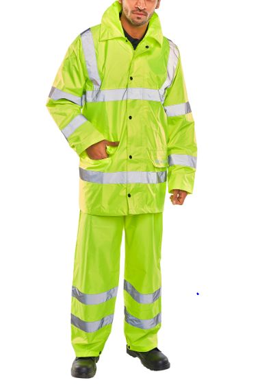 Beeswift TS8 Yellow Men's Hi Vis Jacket, L