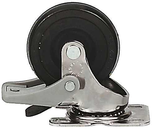Revvo Braked Swivel Castor, 120 kg Capacity, 125 mm Wheel, Rubber