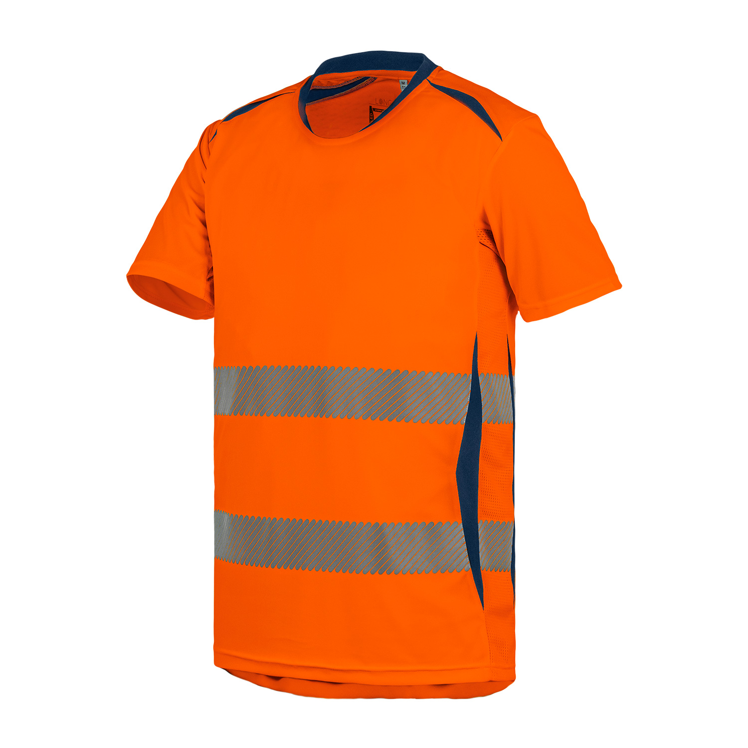 T2S TSHIRLGHC01 Orange, Navy Unisex Hi Vis T-Shirt M