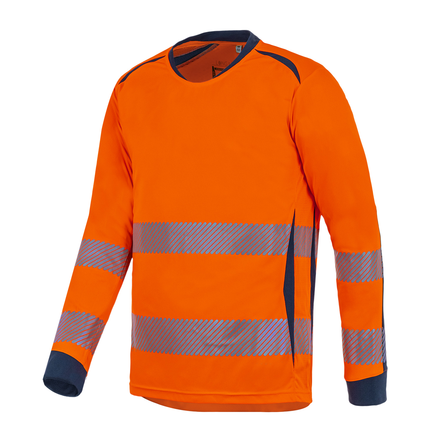 T2S TSHIRLGHL01 Orange, Navy Unisex Hi Vis T-Shirt 3XL