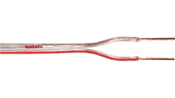 Tasker 2 Core Audio Cable Unscreened, 100 m, Transparent