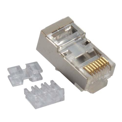 L-Com TSP Series RJ Connector Male Shielded Straight 1 Port 1 Way
