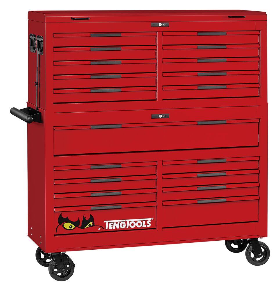Teng Tools 19 Drawer Wheeled Storage Unit, Steel