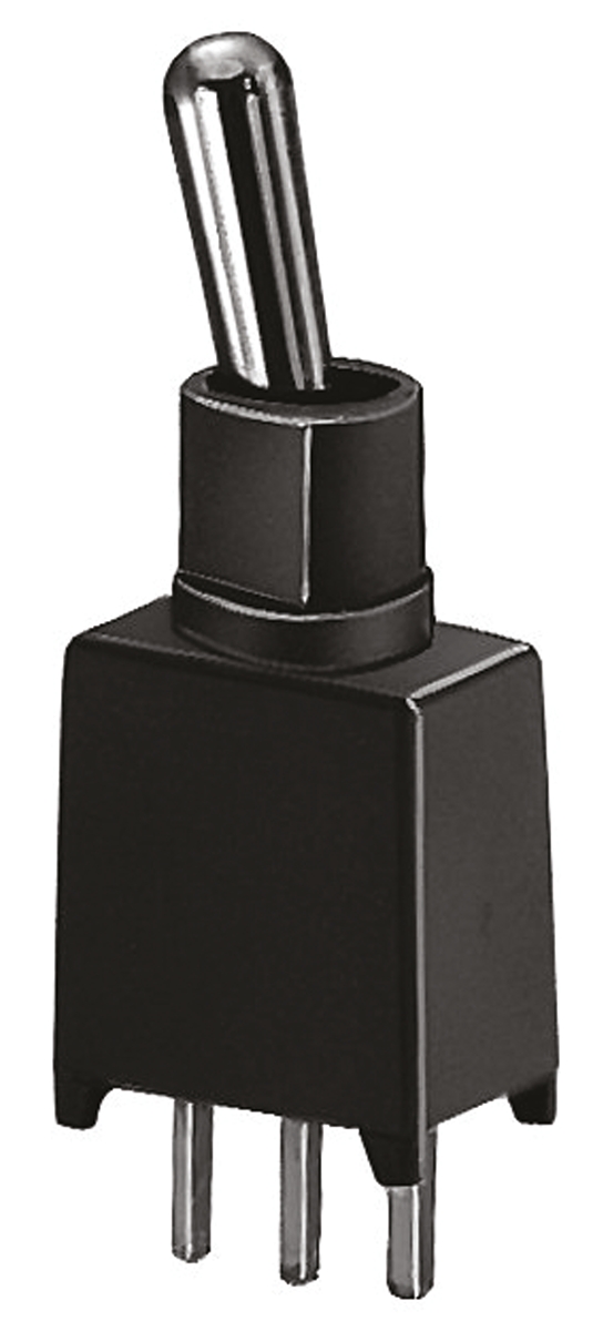 KNITTER-SWITCH Toggle Switch, PCB Mount, On-On, SPDT, Solder Terminal, 20 V dc, 20 V ac