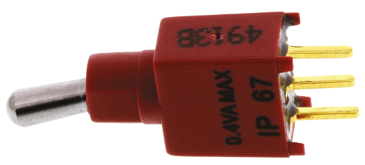 tst-1d KNITTER-SWITCH Toggle Switch, PCB Mount, On-On, SPDT, Through Hole Terminal, 30 V dc, 20 V ac