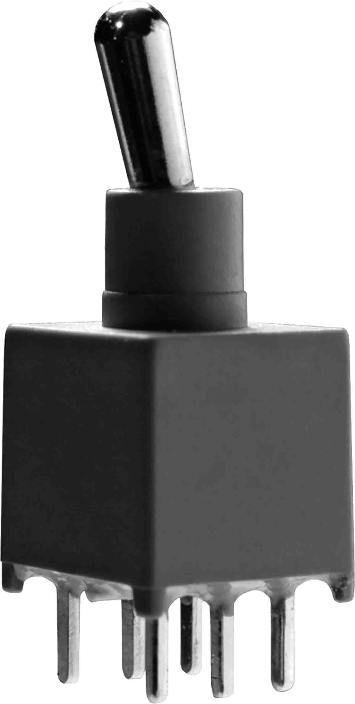 KNITTER-SWITCH Toggle Switch, PCB Mount, On-On, DPDT, Solder Terminal, 20 V dc, 20 V ac