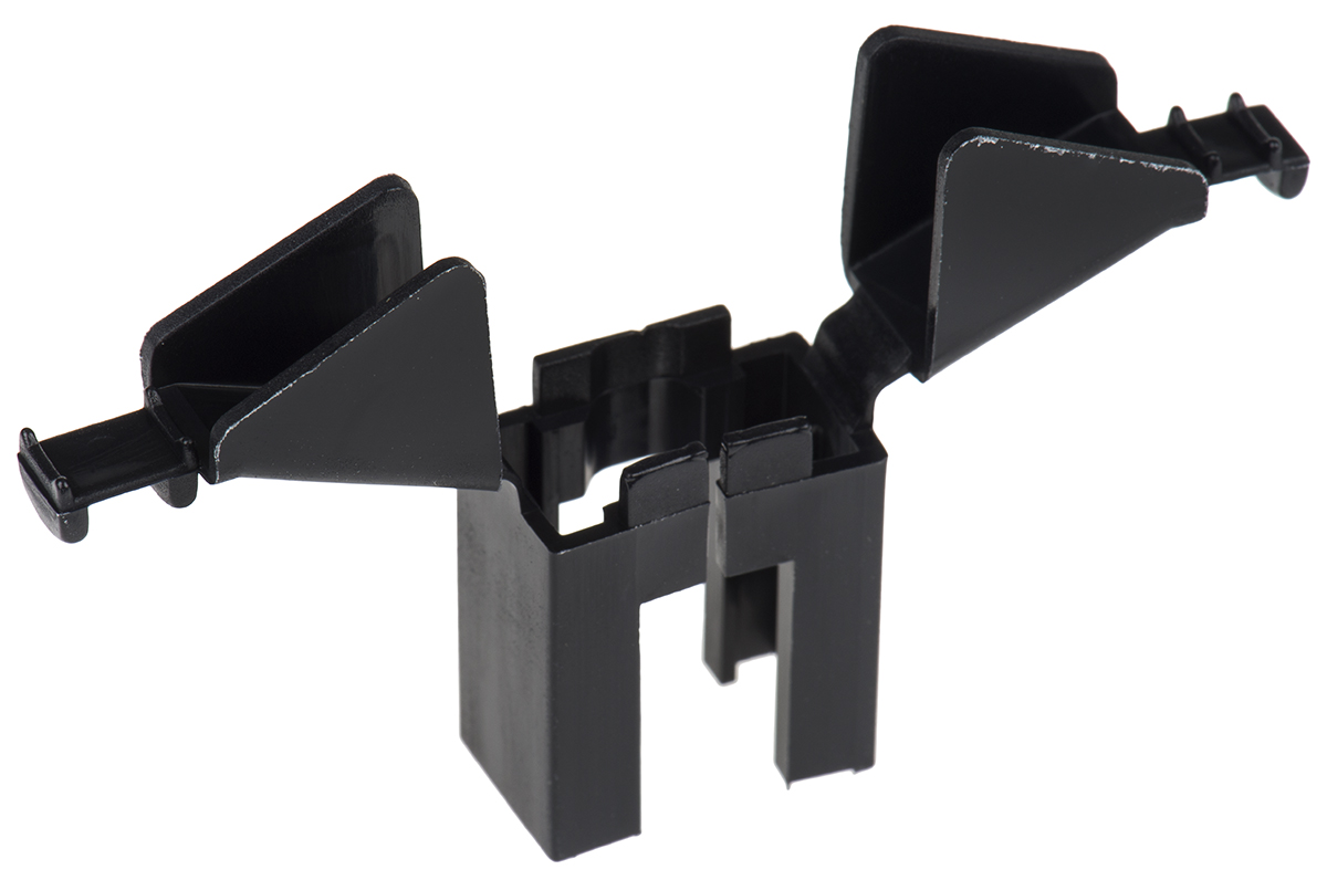 ITT Cannon TSTRECT Series Nylon Straight D-Sub Backshell, 3 Way Strain Relief