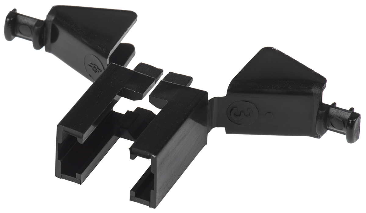 tst03ah00-192990-0470 ITT Cannon TSTRECT Series Nylon Straight D-Sub Backshell, 3 Way Strain Relief