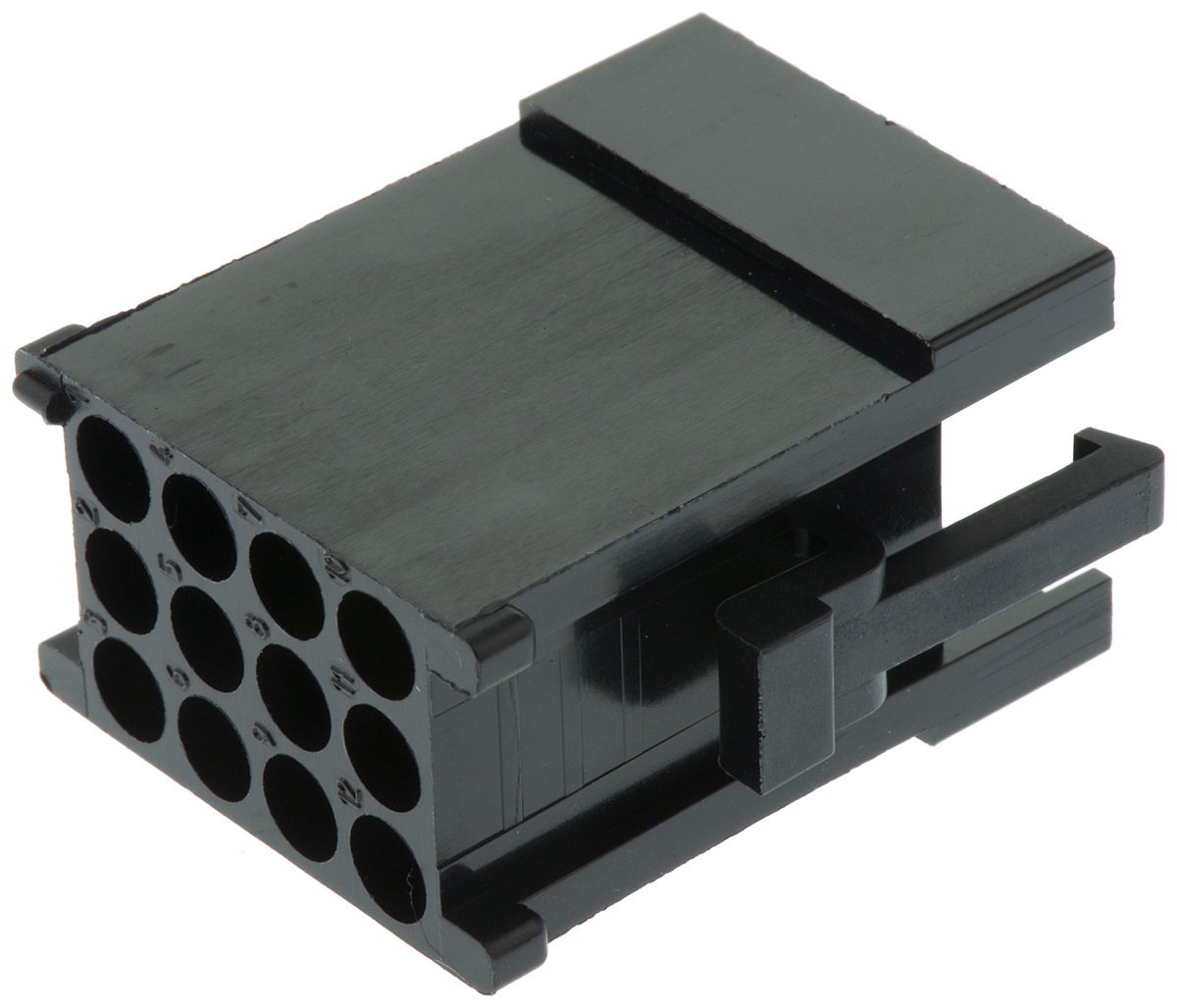ITT Cannon, Trident Male Connector Housing,  5.08 mm Pitch,  12 Way,  3 Row Straight