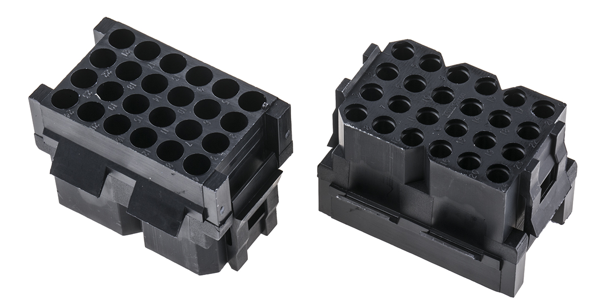 ITT Cannon, Trident Female Connector Housing,  5.08 mm Pitch,  24 Way,  4 Row Straight