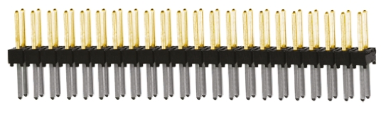 Samtec TSW Series Straight Through Hole Pin Header, 44 Contact(s), 2.54 mm Pitch, 2 Row, Unshrouded