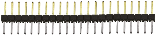 Samtec TSW Series Straight Through Hole Pin Header, 22 Contact(s), 2.54 mm Pitch, 1 Row, Unshrouded