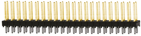 Samtec TSW Series Straight Through Hole Pin Header, 44 Contact(s), 2.54 mm Pitch, 2 Row, Unshrouded