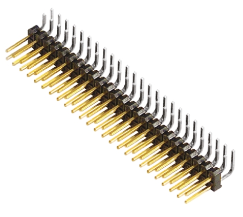 Samtec TSW Series Right Angle Through Hole Pin Header, 50 Contact(s), 2.54 mm Pitch, 2 Row, Unshrouded