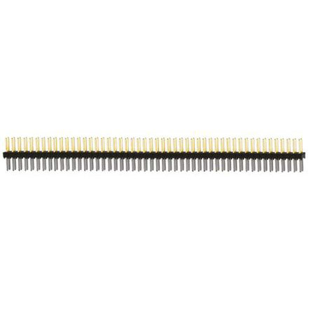 Samtec TSW Series Straight Through Hole Pin Header, 100 Contact(s), 2.54 mm Pitch, 2 Row, Unshrouded