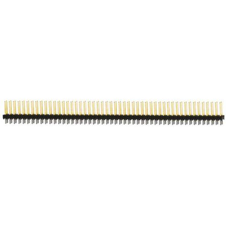 Samtec TSW Series Straight Through Hole Pin Header, 100 Contact(s), 2.54 mm Pitch, 2 Row, Unshrouded