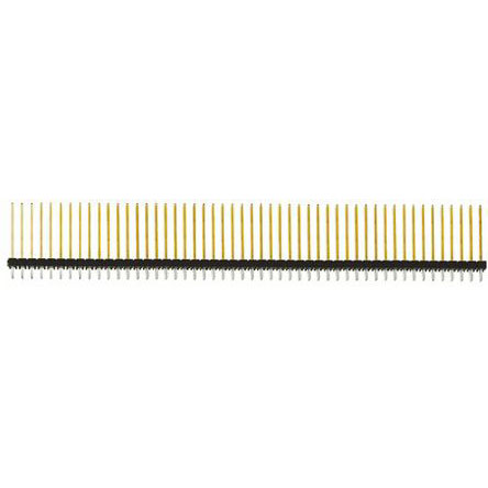Samtec TSW Series Straight Through Hole Pin Header, 100 Contact(s), 2.54 mm Pitch, 2 Row, Unshrouded
