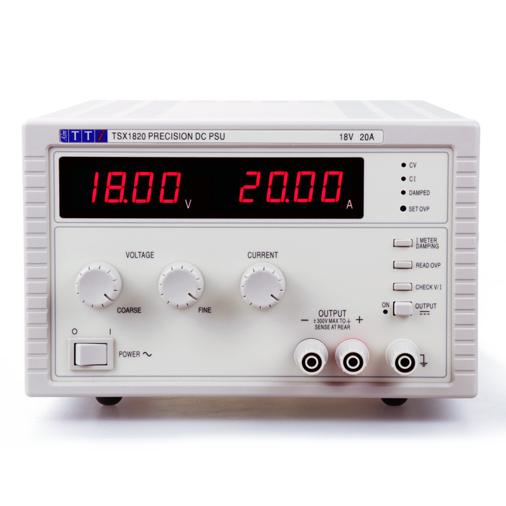 Aim-TTi Digital Bench Power Supply, 1-Output 0 V ac to  18V, 360 W, 20 A Max