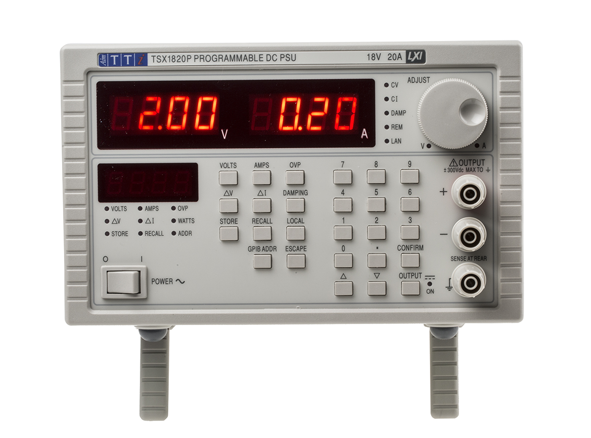 Aim-TTi Digital Bench Power Supply, 1-Output 0 V ac to  18V, 360 W, 20 A Max