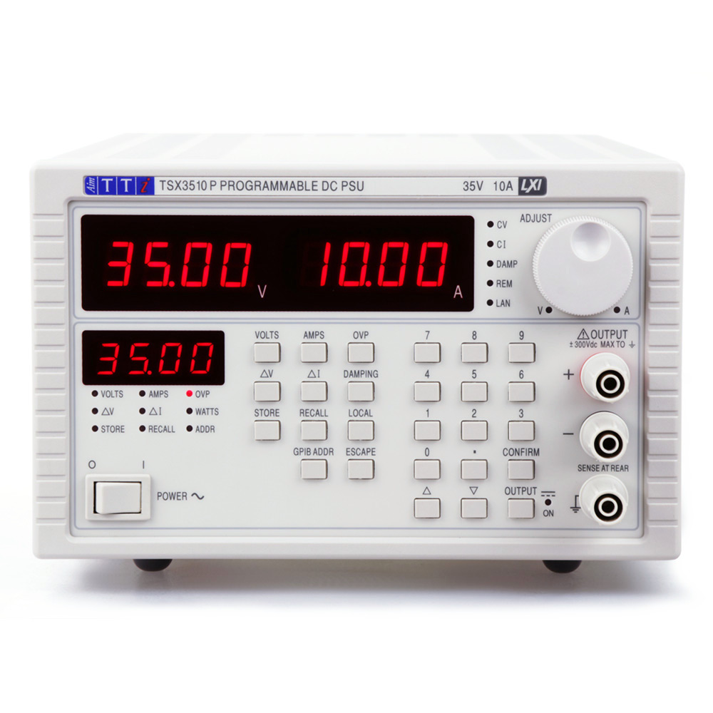 Aim-TTi Digital Bench Power Supply, 1-Output 0 V ac to  35V, 350 W, 10 A Max, RSCAL