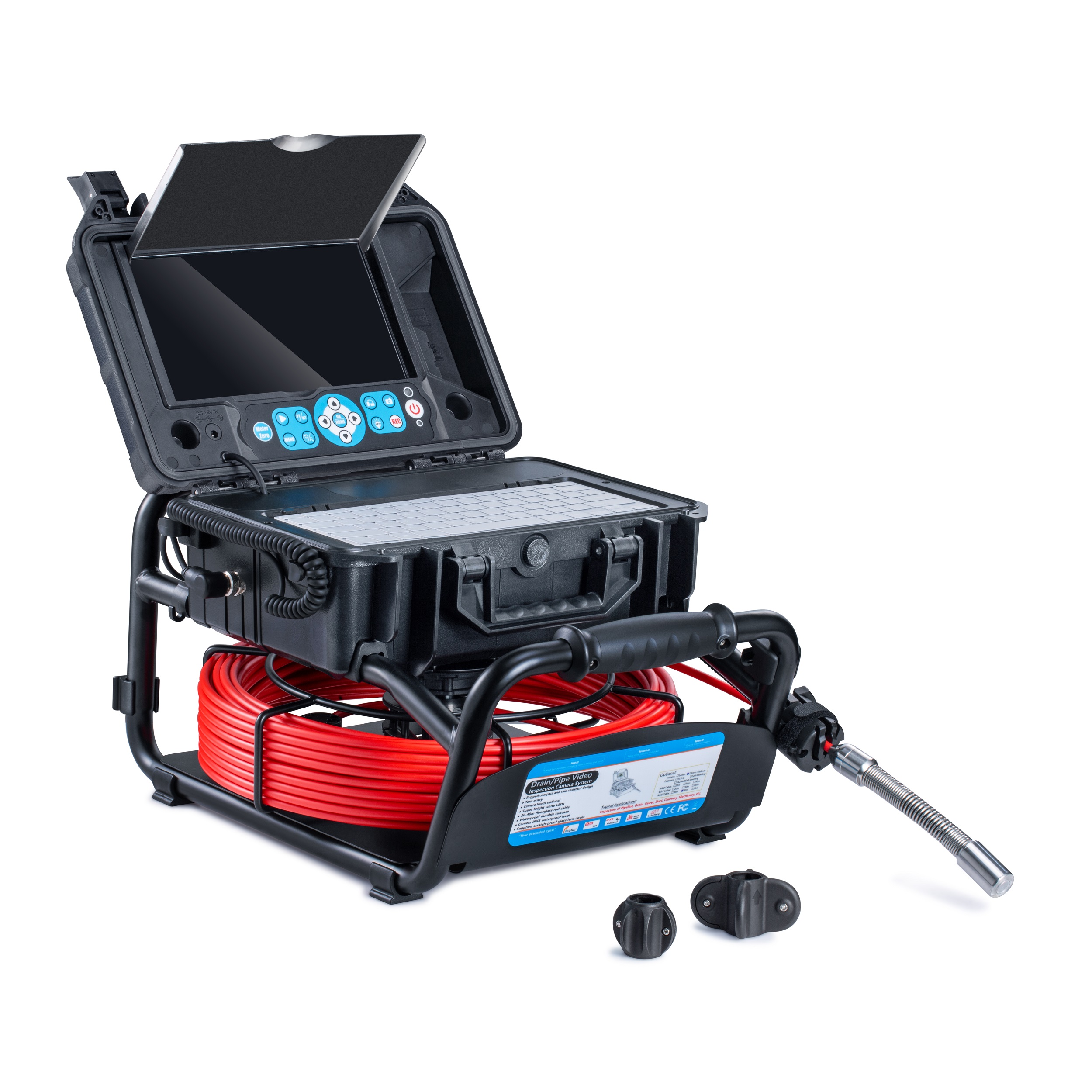 TradeTuff TT-DC-30M-SL 23 mm probe Inspection Camera, 1920 x 1080 pixel Resolution, White LED Illumination, Stainless