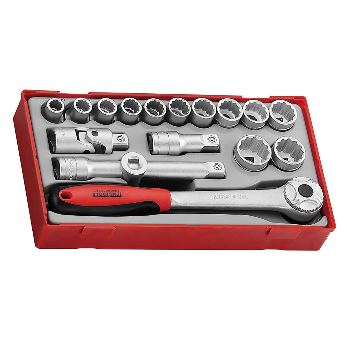 Teng Tools 18-Piece 1/2 in Bi-Hexagonal Socket Set