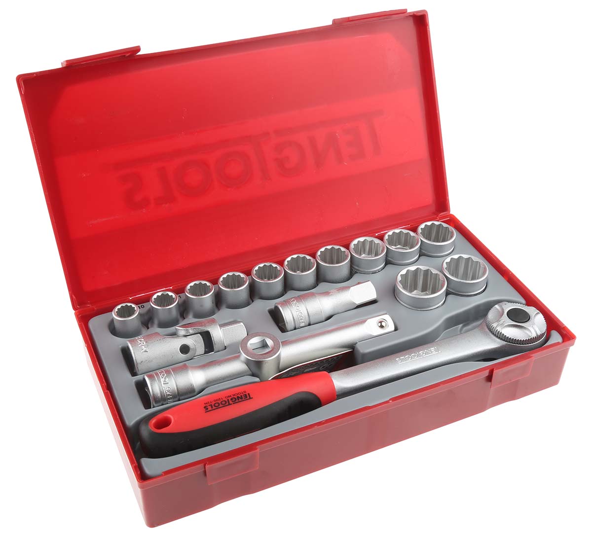 tt1218 Teng Tools 18-Piece 1/2 in Bi-Hexagonal Socket Set