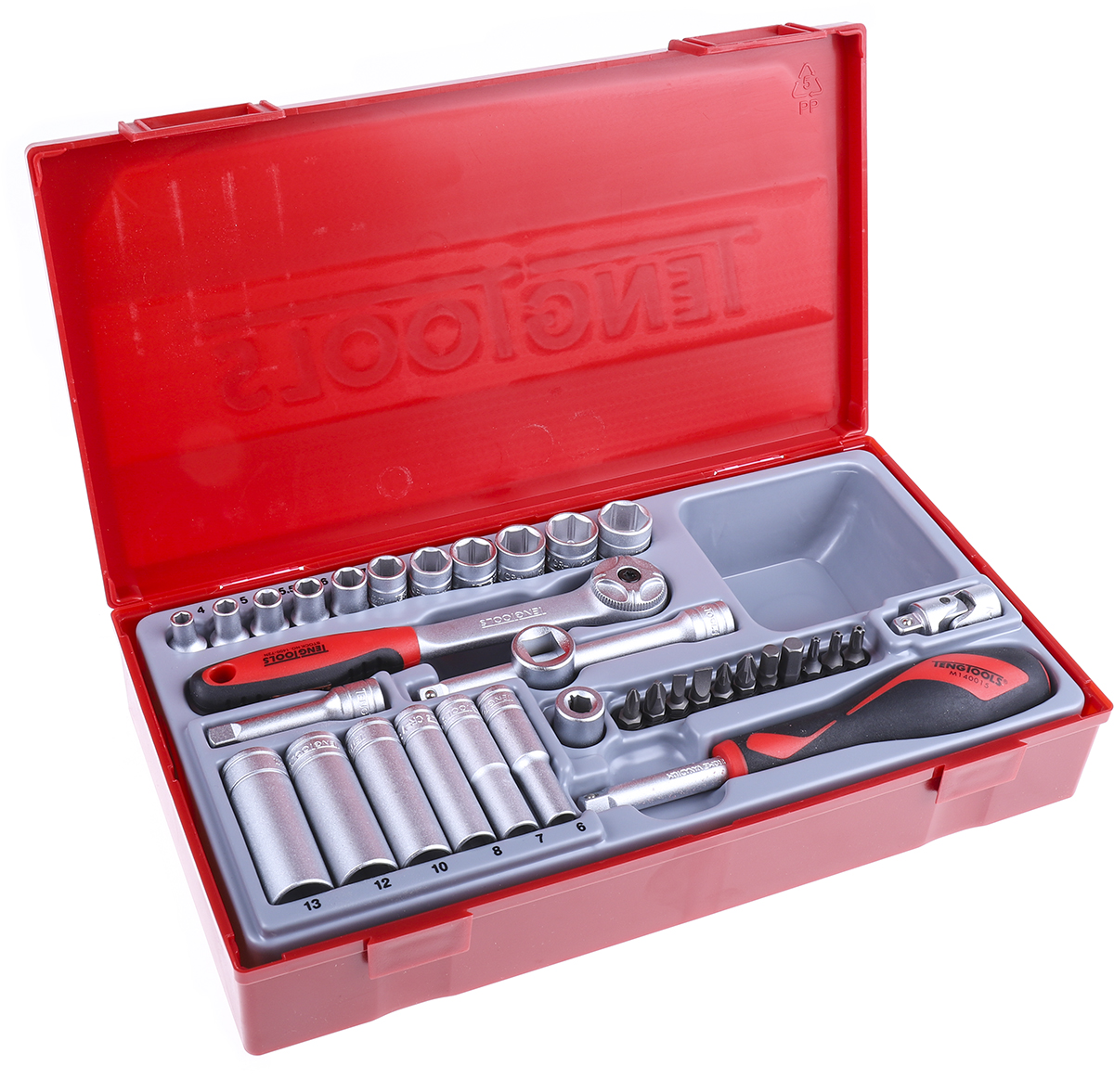 Teng Tools 35-Piece 1/4 in Hexagon Socket Set