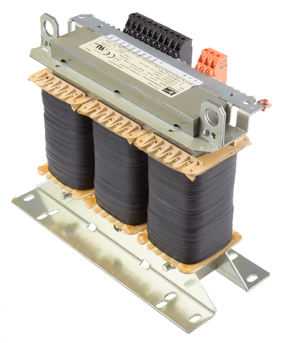 tt3-1-4-4 Block 1 kVA Chassis Mount Transformer, 3 x 400 V ac, EN 61558-2-4, UL 5085-1/-2, CSA 22.2 No.66, VDE 0570 Teil 2-4, DIN