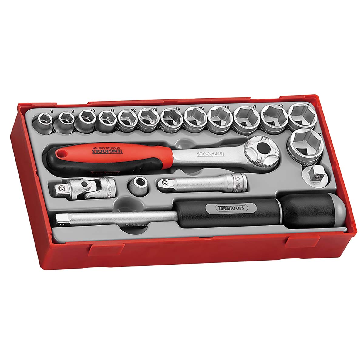 Teng Tools 19-Piece 3/8 in Hexagon Socket Set