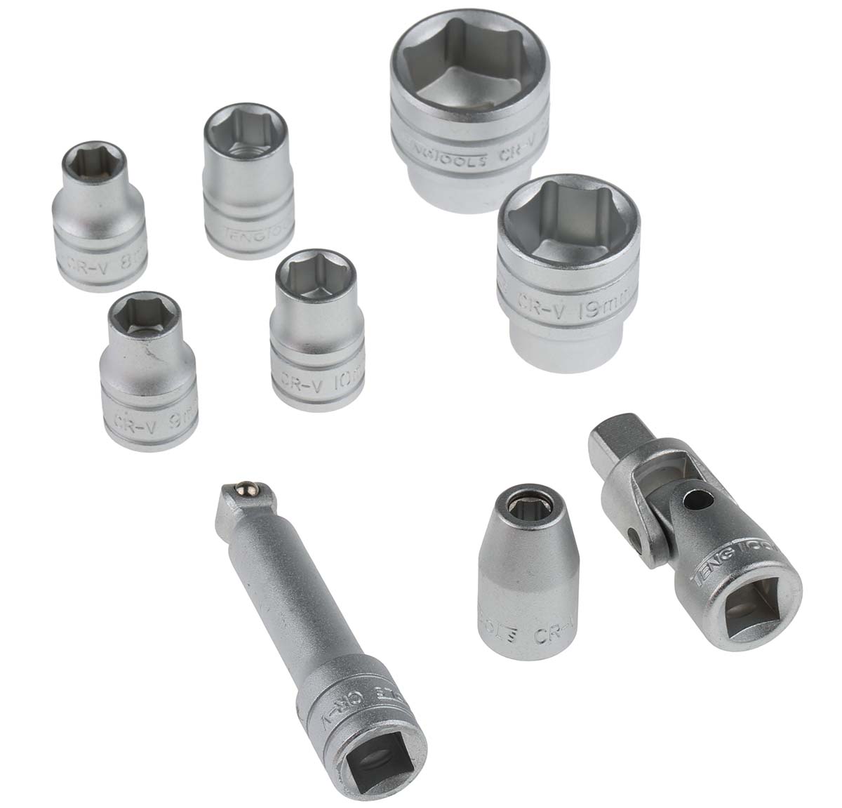 tt3819 Teng Tools 19-Piece 3/8 in Hexagon Socket Set
