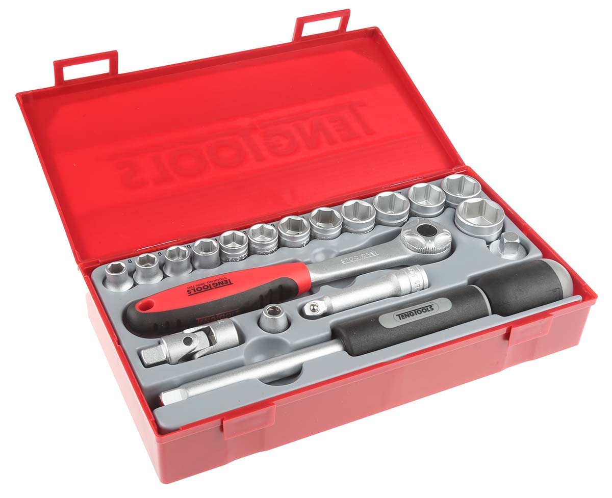 tt3819 Teng Tools 19-Piece 3/8 in Hexagon Socket Set