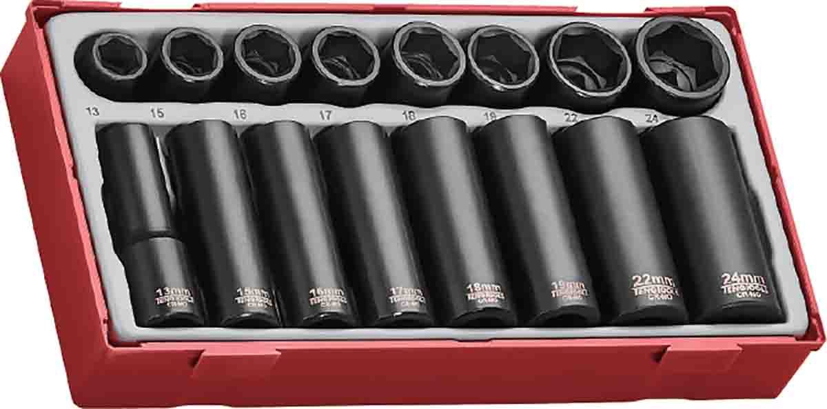 Teng Tools 16-Piece 1/2 in 6 Point Impact Socket