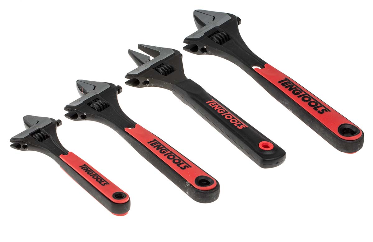 ttadj04 Teng Tools 4-Piece Spanner Set, 10 in, 6 in, 8 in