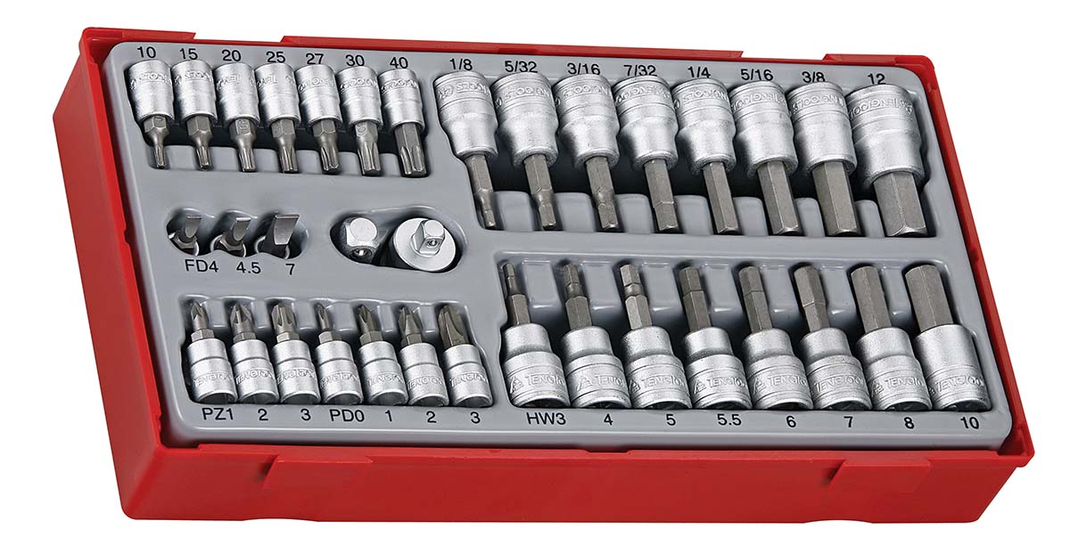 Teng Tools 35-Piece 1/4 in Bit Socket Set