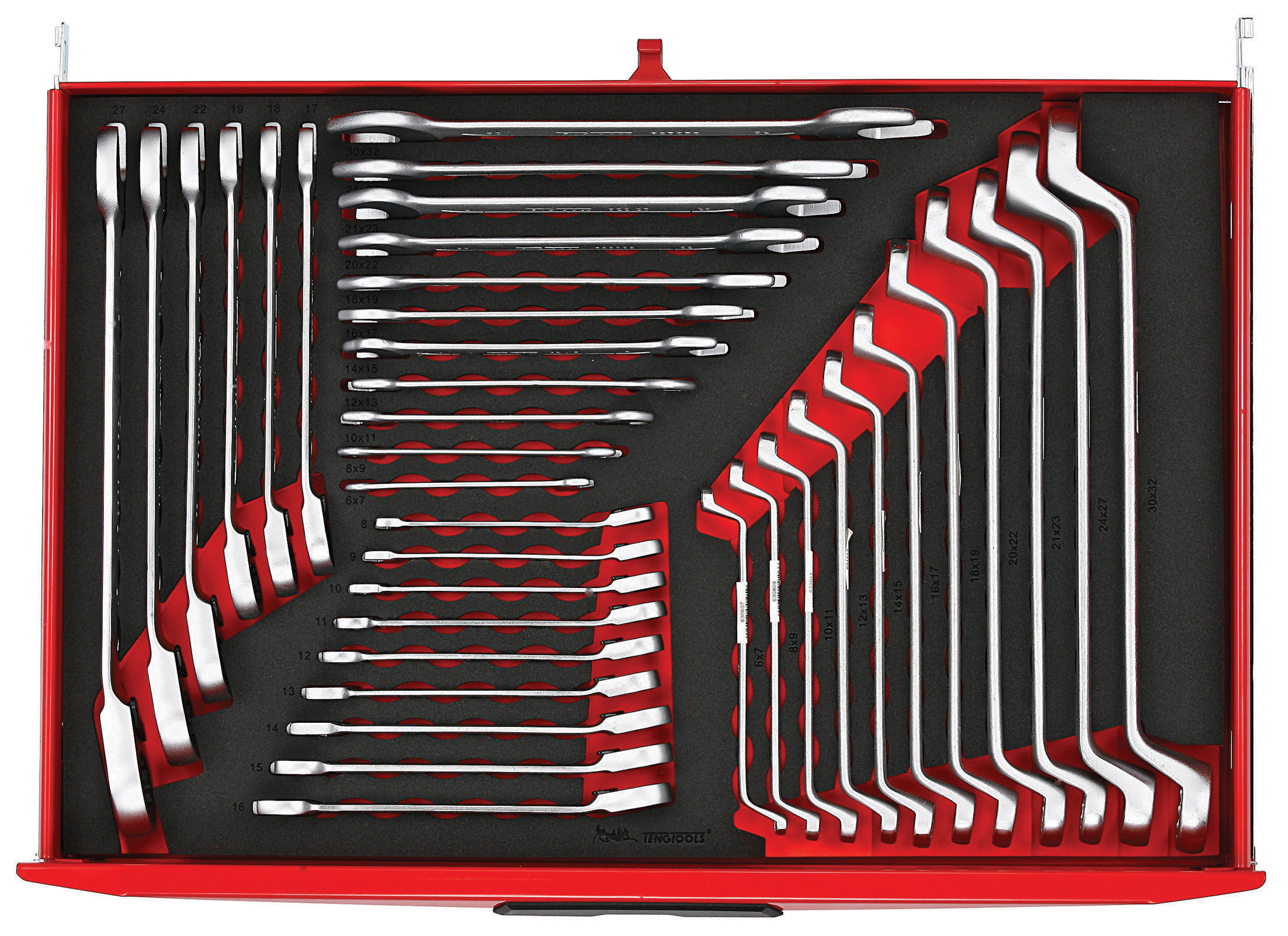 Teng Tools 37-Piece Spanner Set, 8 To 32 mm, Chrome Vanadium Steel