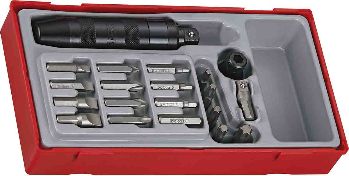 Teng Tools Impact, Hex, Torx, Phillips Impact Driver Set 20 Pieces