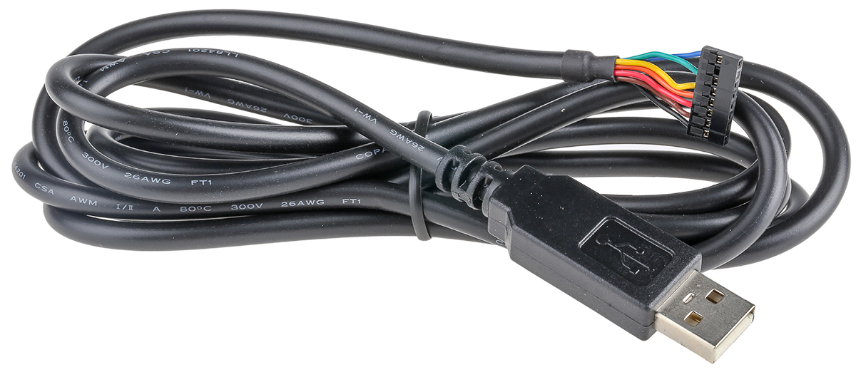 ttl-232r-3v3-2mm FTDI Chip TTL-232R-3V3-2MM TTL to USB Serial Converter Cable for use with FTDI VDRIVE2 Or VMUSIC2 Modules, Devices With
